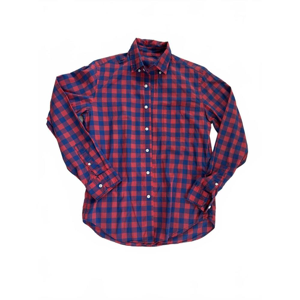 J.Crew Lightweight Plaid Shirt - Red/Blue Checkered - Size Small